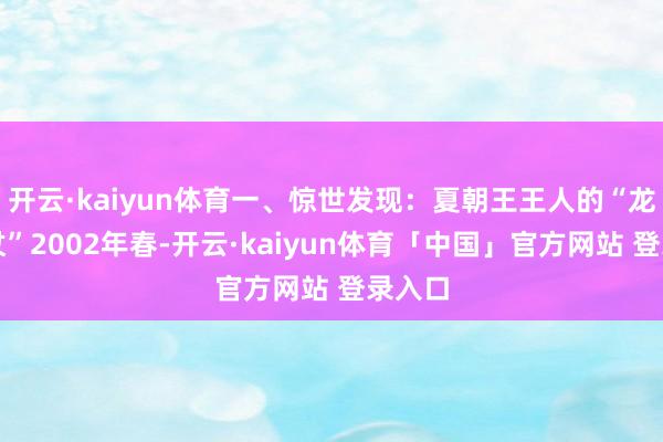 开云·kaiyun体育一、惊世发现：夏朝王王人的“龙之权杖”2002年春-开云·kaiyun体育「中国」官方网站 登录入口