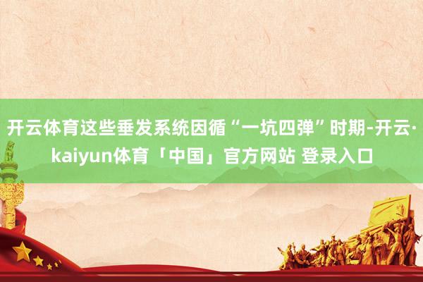 开云体育这些垂发系统因循“一坑四弹”时期-开云·kaiyun体育「中国」官方网站 登录入口